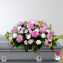 Load image into Gallery viewer, Lavender & White Casket Spray