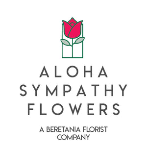 Aloha Sympathy Flowers By Beretania Florist
