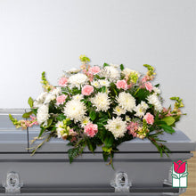 Load image into Gallery viewer, Pink &amp; White Casket Spray
