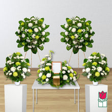 Load image into Gallery viewer, Green &amp; White Urn Spray
