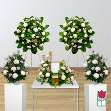 Load image into Gallery viewer, Pink &amp; White Urn Spray
