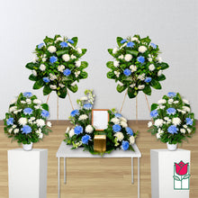 Load image into Gallery viewer, Blue &amp; White Urn Spray
