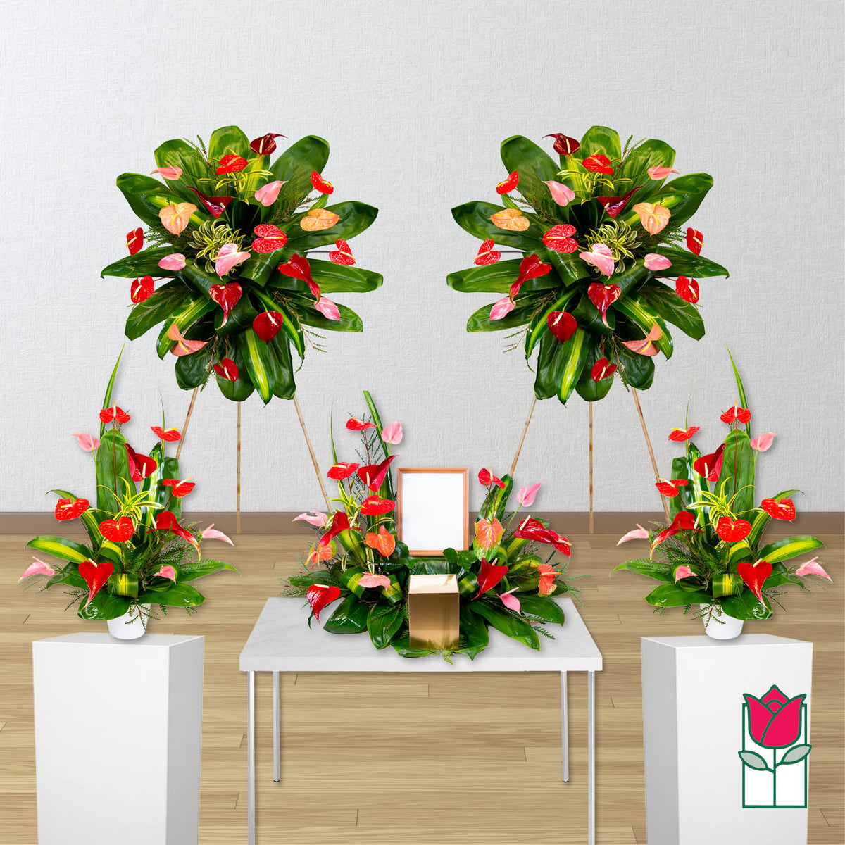 Tropical Floral Package (Set A) – Aloha Sympathy Flowers By Beretania ...