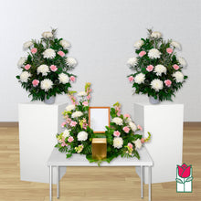 Load image into Gallery viewer, Pink &amp; White Urn Spray
