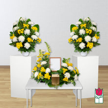 Load image into Gallery viewer, Yellow &amp; White Urn Spray
